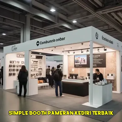 simple booth pameran kediri terbaik